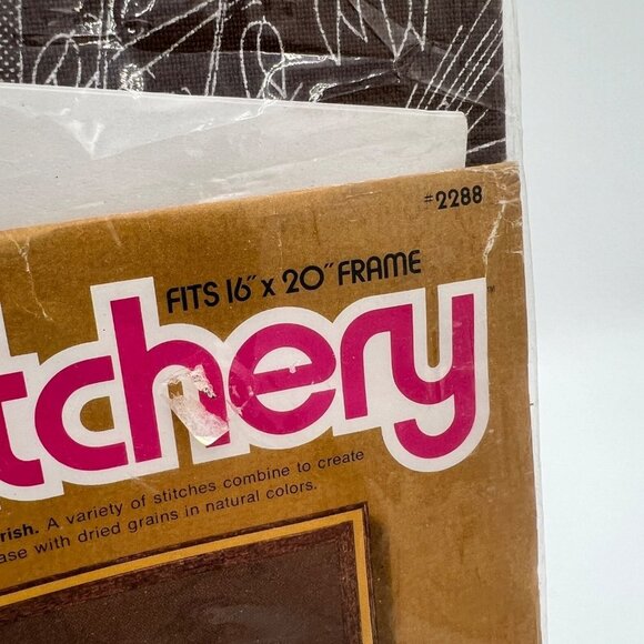 Sunset Stitchery Santa FE Heritage Wool 1976 Crewel Embroidery Kit 16x20 - Picture 4 of 10